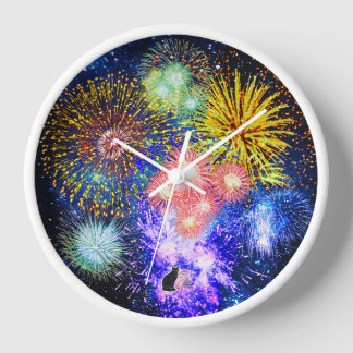 Fireworks Bursts Clock