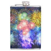 Fireworks Bursts Heupfles (Voorkant)