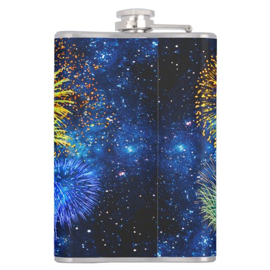 Fireworks Bursts Heupfles (Achterkant)