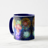 Fireworks Bursts Mok (Voorkant links)