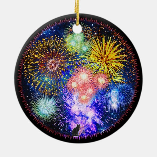 Fireworks Bursts Ornament (Achterkant)