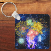Fireworks Bursts Sleutelhanger (Voorkant)