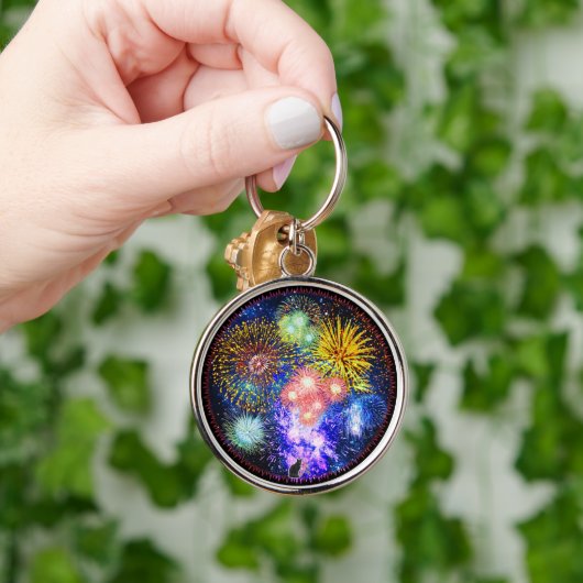 Fireworks Bursts Sleutelhanger (Hand)