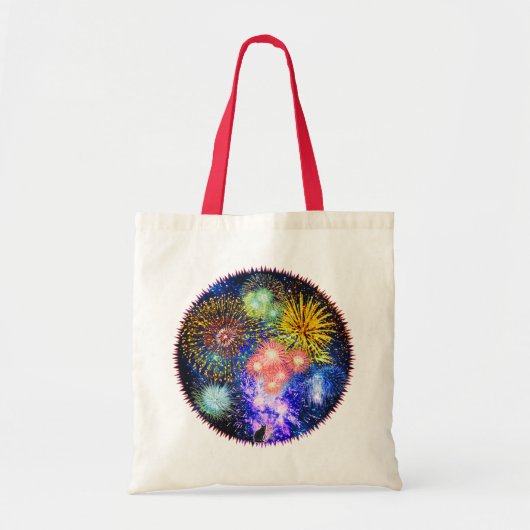Fireworks Bursts Tote Bag (Voorkant)