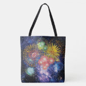 Fireworks Bursts Tote Bag (Voorkant)