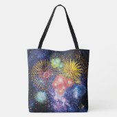 Fireworks Bursts Tote Bag (Achterkant)
