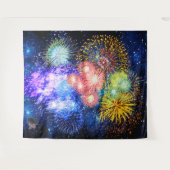 Fireworks Bursts Wandkleed (Voorkant (horizontaal))