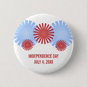 Fireworks-Button Retro Ronde Button 5,7 Cm
