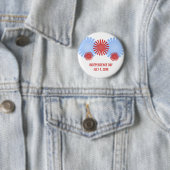 Fireworks-Button Retro Ronde Button 5,7 Cm (In situ)