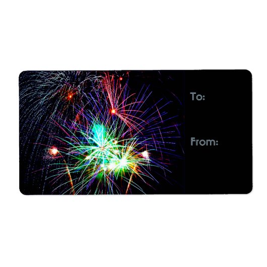 Fireworks Cadeaulabels Etiket (Voorkant)