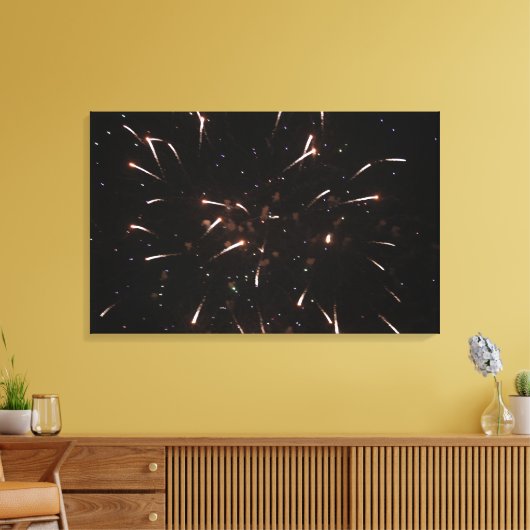 Fireworks Canvas afdrukken (Insitu (Woonkamer))