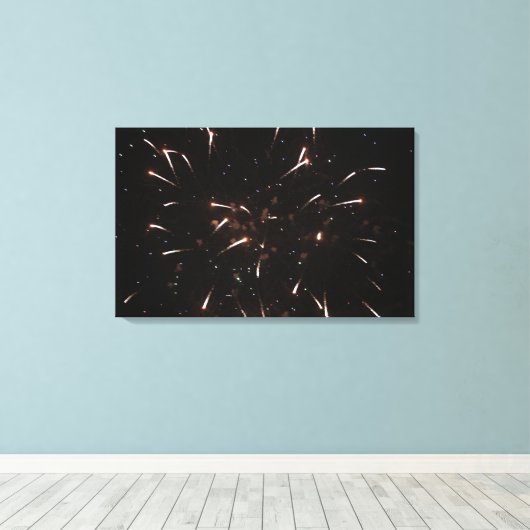 Fireworks Canvas afdrukken (Insitu (Houten vloer))