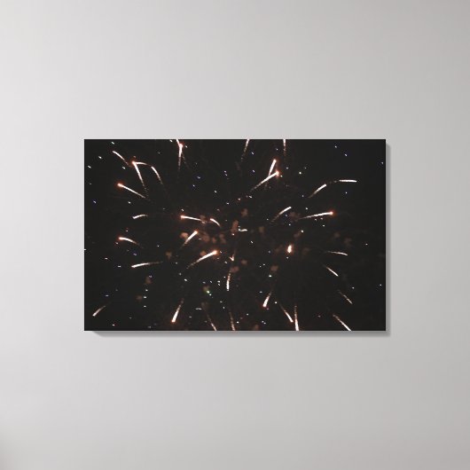 Fireworks Canvas afdrukken (Voorkant)