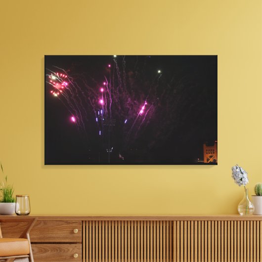 Fireworks Canvas afdrukken (Insitu (Woonkamer))