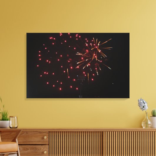 Fireworks Canvas afdrukken (Insitu (Woonkamer))