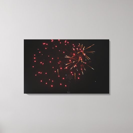 Fireworks Canvas afdrukken (Voorkant)