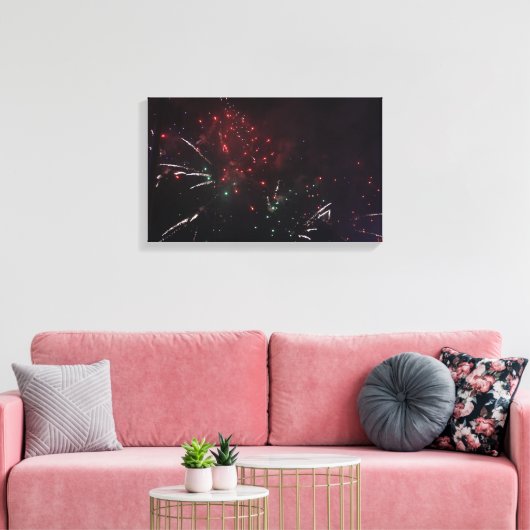 Fireworks Canvas afdrukken (Insitu (Woonkamer))