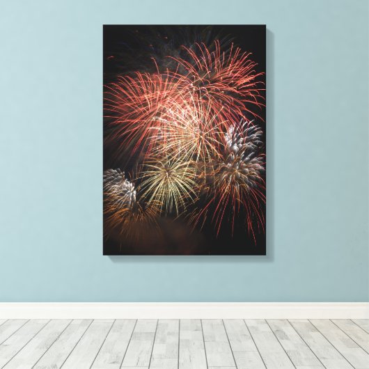Fireworks Canvas Print 20 (Insitu (Houten vloer))