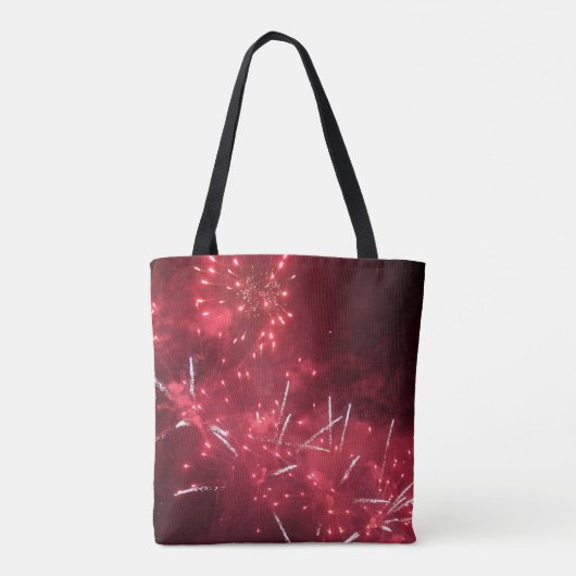 Fireworks-Canvas tas (Achterkant)