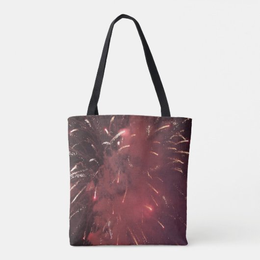 Fireworks-Canvas tas (Achterkant)