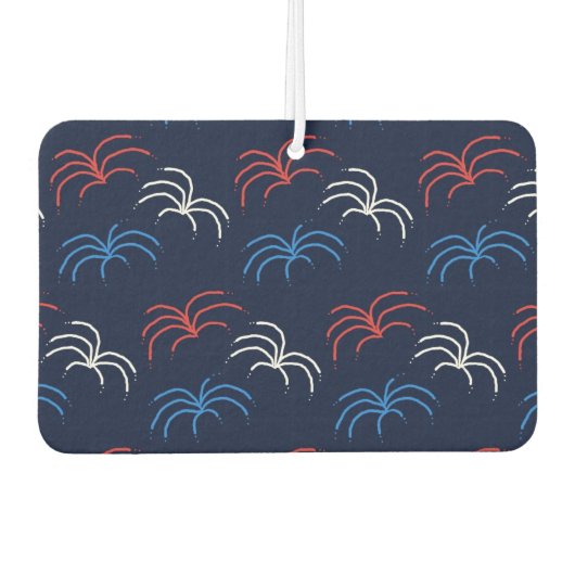Fireworks Car Air Freshener (Navy Blue & Red) Luchtverfrisser (Voorkant)