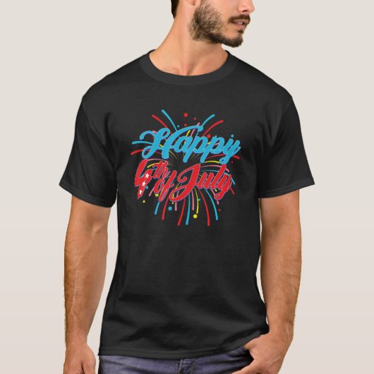 Fireworks Celebration - 4e juli T-shirt (Voorkant)