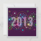 Fireworks Celebration for New Years Eve Party Kaart (Achterkant)