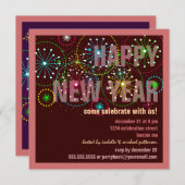 Fireworks Celebration for New Years Eve Party Kaart (Voorkant / Achterkant)