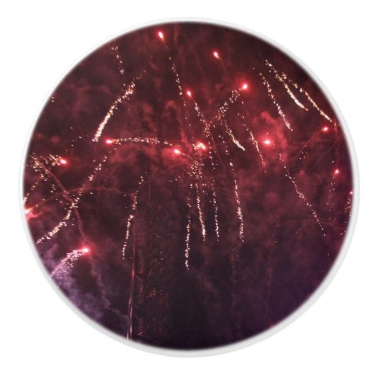 Fireworks Ceramic Knob. Keramische Knop (Voorkant)