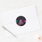 Fireworks Classic Round Sticker (Envelop)