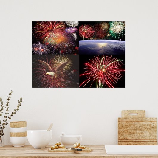 Fireworks Collectie Print (Keuken)