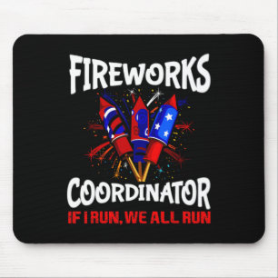 Fireworks-coördinator als we allemaal 4 t draaien muismat