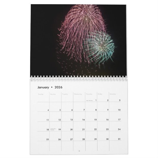Fireworks Custom Printed Calendar 2022 Kalender (Jan 2026)