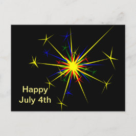 Fireworks Design 2 juli 4e Briefkaart