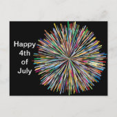 Fireworks Design 3 juli 4e Briefkaart (Voorkant)