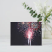 Fireworks Diego Bay op 4 juli Briefkaart (Staand voorkant)