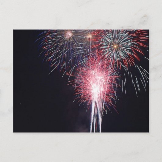 Fireworks Diego Bay op 4 juli Briefkaart (Voorkant)