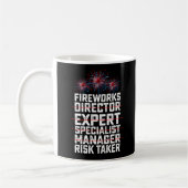 Fireworks Director 4 juli Risk Taker Quote Koffiemok (Links)