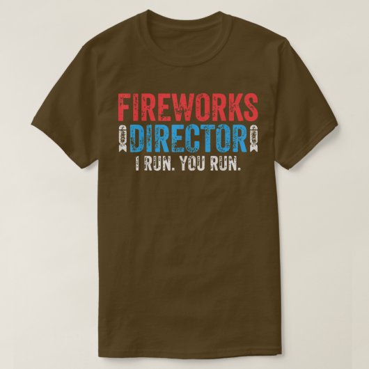 Fireworks Director 4 of Juli Celebration Gift80 T-shirt (Design voorkant)