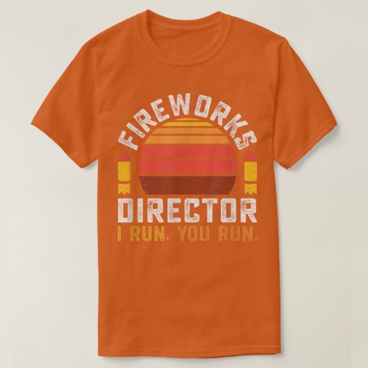 Fireworks Director 4th of July T-shirt (Design voorkant)