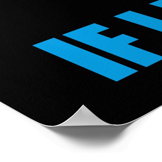 Fireworks Director - Als ik u run Poster (Hoek)