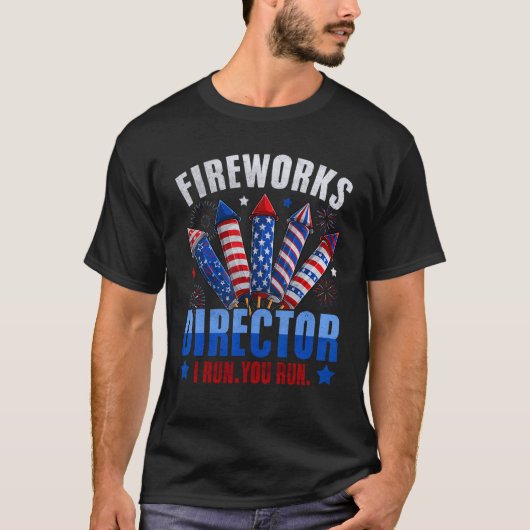 Fireworks Director Firecrackers 4th Of July Mens W T-shirt (Voorkant)