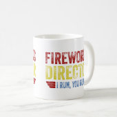 Fireworks Director, I run, jij run Koffiemok (Voorkant rechts)