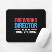 Fireworks Director - ik runde je met grappige 4 ju Muismat (Met muis)
