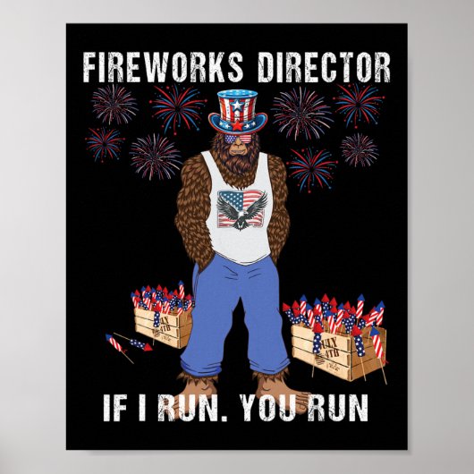 Fireworks Director - ik runde je met grappige 4 ju Poster (Voorkant)