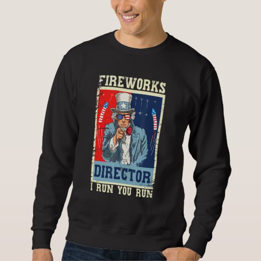 Fireworks Director oom Sam Retro Ik voer je uit 4 Trui (Voorkant)