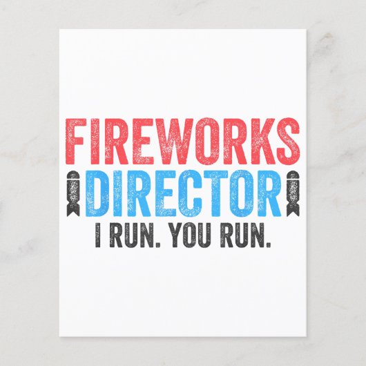 Fireworks Director T-Shirt op 4 juli Shirt (Voorkant)