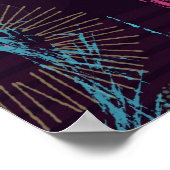 Fireworks Display: Abstract Art  Poster (Hoek)