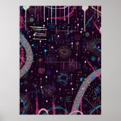 Fireworks Display: Abstract Art  Poster (Voorkant)