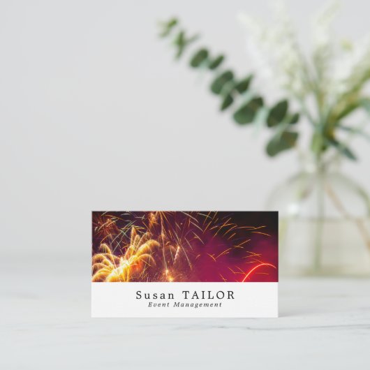 Fireworks Display, Event Planner Visitekaartje (Staand voorkant)